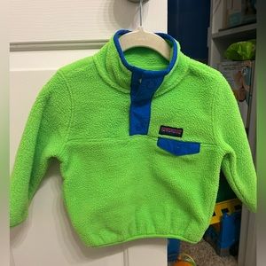 Baby gap neon green jacket pullover 12-18 months